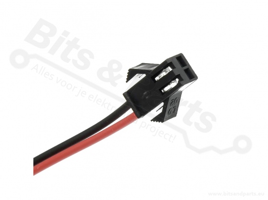 Kabelset JST SM 2 pins - zwart/rood 30cm 